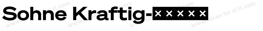 Sohne Kraftig字体转换